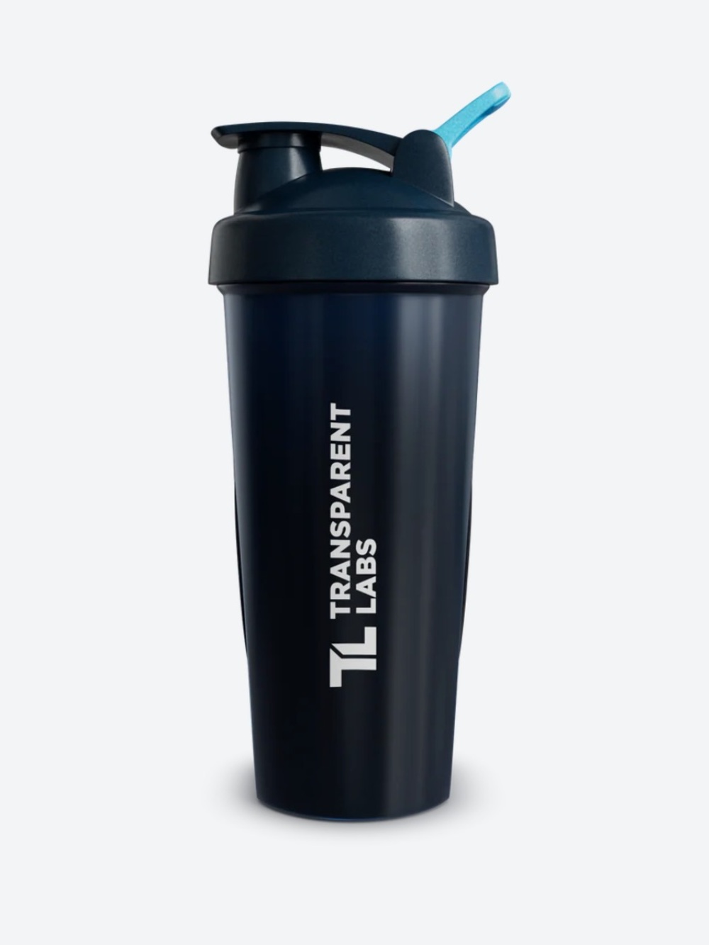 Transparent Labs Classic Blender Bottle Shaker - Black with Blue Accent - Sealed